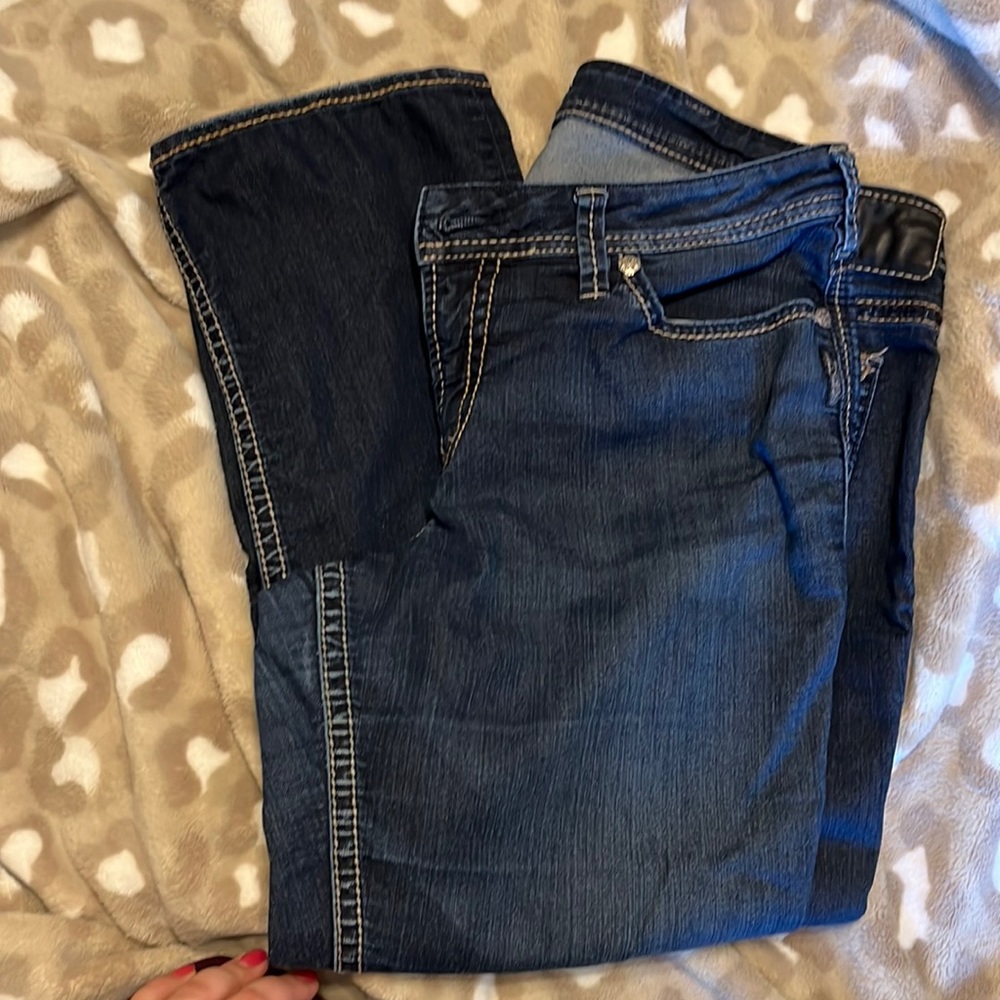 Silver Suki Capri